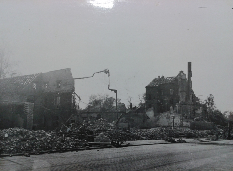 Früher stand dort die Eisengießerei Schwarz, die im Krieg ebenfalls zerstört wurde. Archiv Heimatverein Bilker Heimatfreunde e. V.