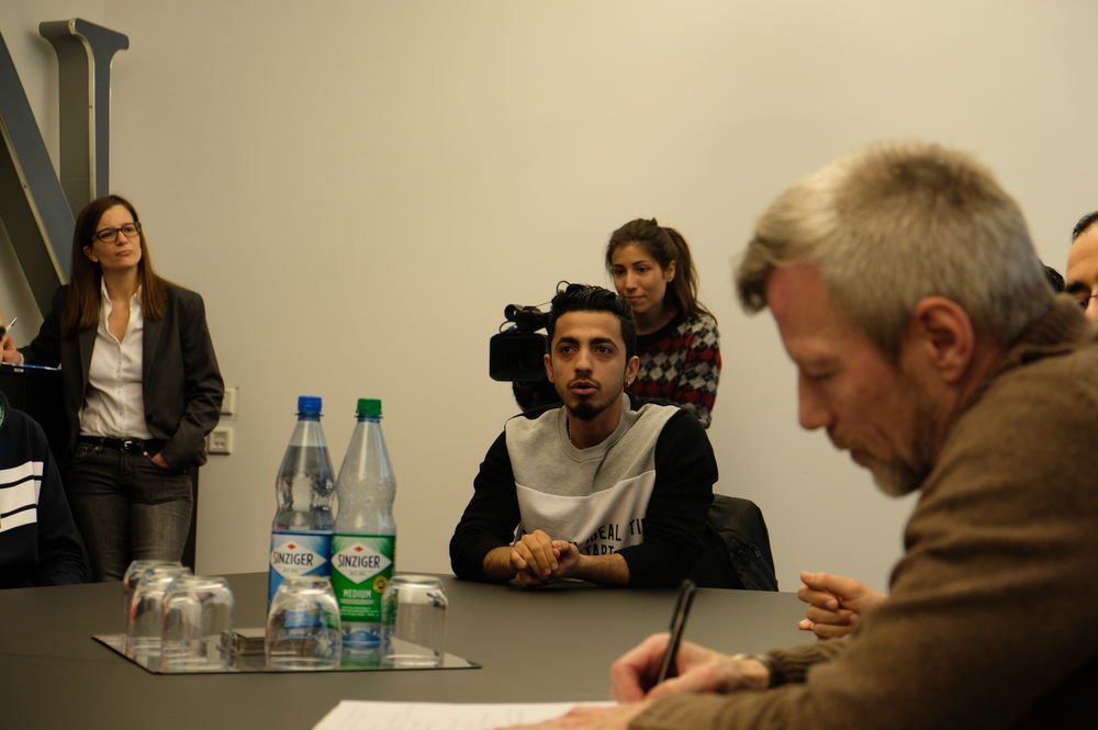 Das ist Mustafa aus dem Irak. Er macht eine Ausbildung als Sport-und Fitnesskaufmann in Düsseldorf. (Foto: youpod)