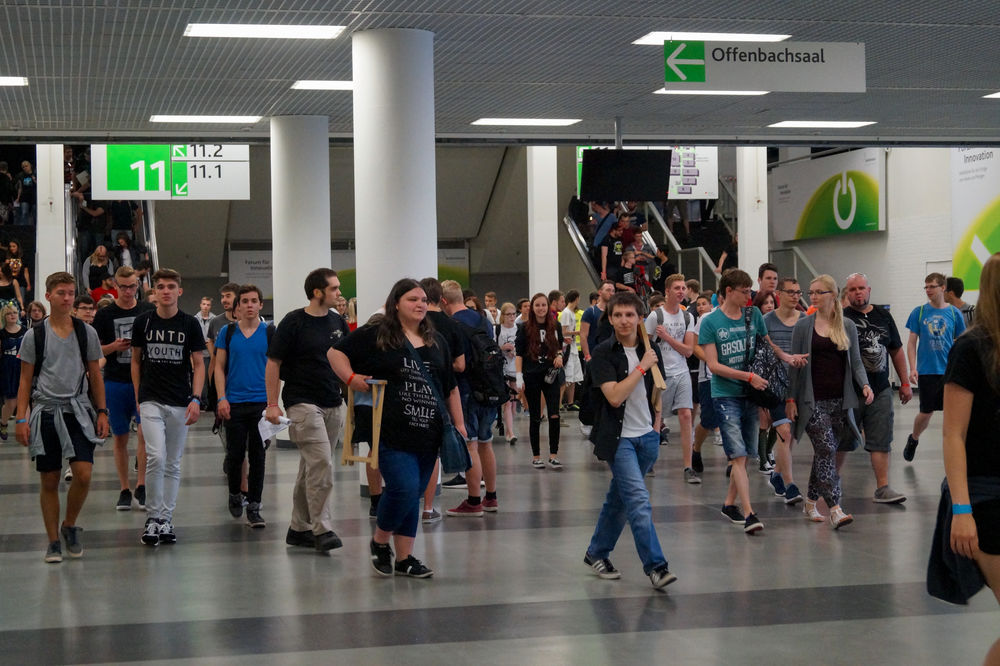 Startschuss der Gamescom 2016 (Lena Sauermann, Johannes Hoffmeier)