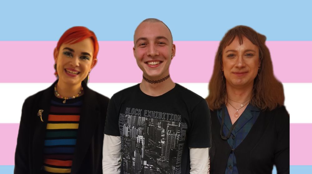 Bibi (they/them), May (they/them) und Chris (sie) haben uns erzählt, was sie in den Medien zum Thema Trans* vermissen. (Foto: Vivian)