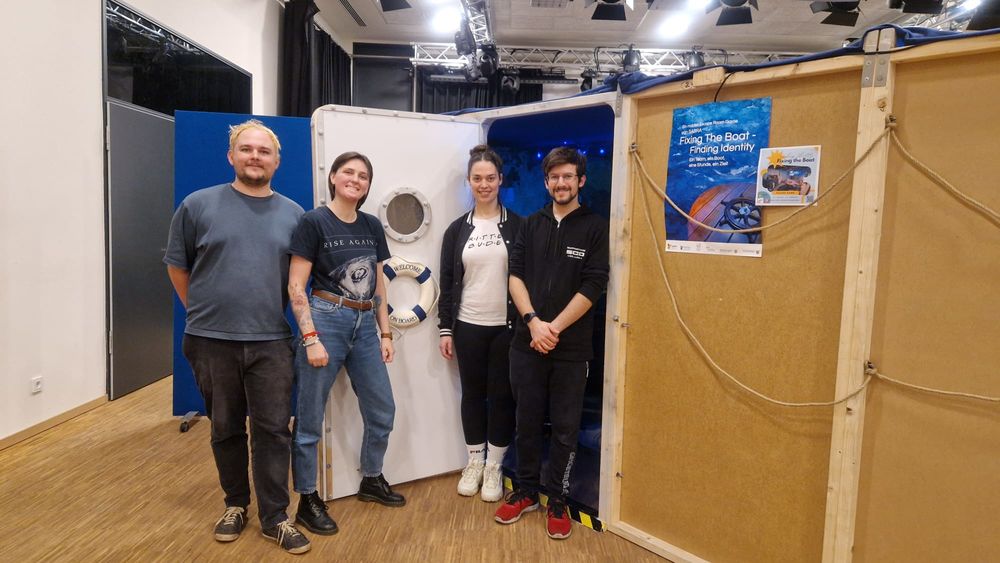 Das Team aus Leo, Vivian, Sandra und Angelo hat den Raum in Rekordzeit gemeistert. (Foto: youpod)