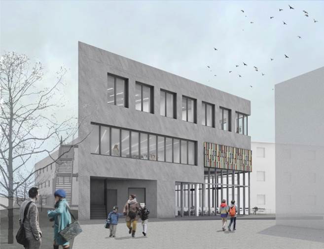 190121Max-Planck-Rohbau_03.jpg - Neue Unterrichtsräume und Mensa am Max-Planck-Gymnasium
